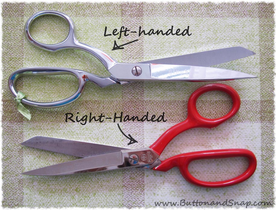 Left-handed vs Right-handed Shears - Button & Snap